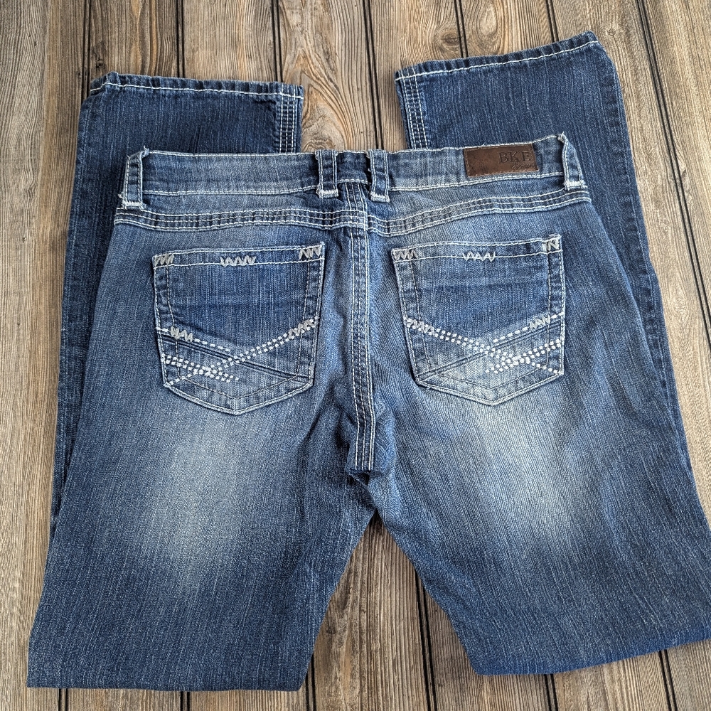 BKE Women's Boot Cut Jeans - Blue